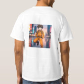 Anime Boy in Orange Outfit Ru T-Shirt (Rückseite)