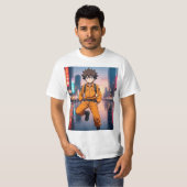 Anime Boy in Orange Outfit Ru T-Shirt (Vorne ganz)