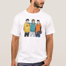 Anime-Boys-Squad-T-Shirt - Coole Streetwear-Hoodie T-Shirt