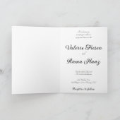 Anime Brides Lesbian Wedding Einladung (Innenseite)