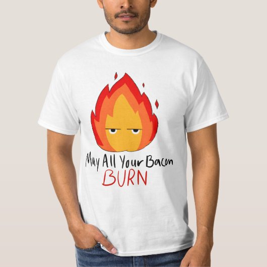 Anime Calcifer niedlich T-Shirt (Vorderseite)