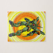 Anime-Camouflage-Roboter Puzzle (Horizontal)