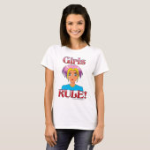 Anime Cartoon Girls Rule T-Shirt (Vorne ganz)