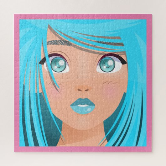 ANIME CARTOON MÄDCHEN PUZZLE (Vertikal)