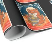 Anime Cat aß Ramen Japanese Noodles Geschenkpapier (Rolleneckpunkt)