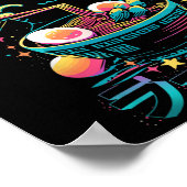 Anime Cat Eating Ramen Japanisch Ramen Cat Japan Poster (Ecke)