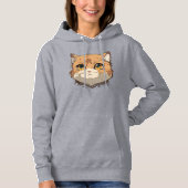 Anime Cat Face Hoodie (Vorderseite)