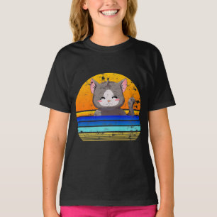 Anime Cat Geschenk für den Geburtstag von Mädc T-Shirt