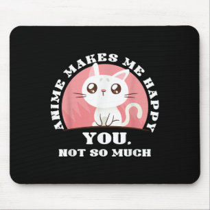 Anime Cat Gift Kawaii Japan Ramen Baka Otaku Manga Mousepad