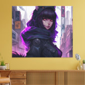 Anime Cat Girl Poster Leinwanddruck (Insitu (Wohnzimmer))