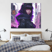 Anime Cat Girl Poster Leinwanddruck (Insitu (Schlafzimmer))