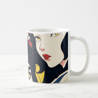 Anime Cat Girls Pattern Kaffeetasse