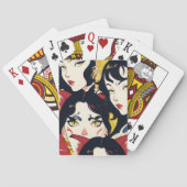 Anime Cat Girls Pattern Spielkarten (Rückseite)