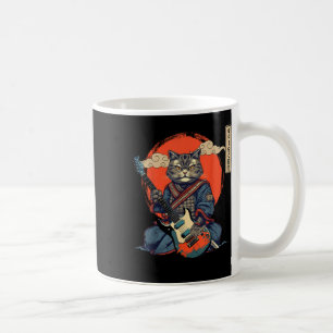 Anime Cat Japanisch Samurai Tattoo Kawaii Ninja Gu Kaffeetasse