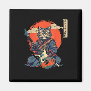 Anime Cat Japanisch Samurai Tattoo Kawaii Ninja Gu Magnet