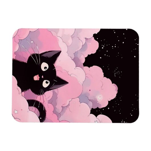 Anime Cat Magnet (Horizontal)