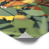 Anime Cat Poster - Niedliche Katzen-Illustration i (Ecke)