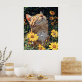 Anime Cat Poster - Niedliche Katzen-Illustration i (Küche)