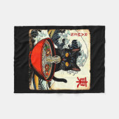 Anime Cat Ramen Japanese Funny Graphic Tees Kawaii Fleecedecke (Vorderseite (Horizontal))