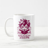 Anime Catboy liest ein Buch & ein lustiges Buchang Kaffeetasse (Links)