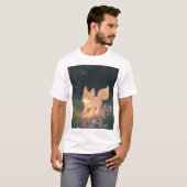 Anime Celestial Fox im Sternenwald T-Shirt (Vorne ganz)