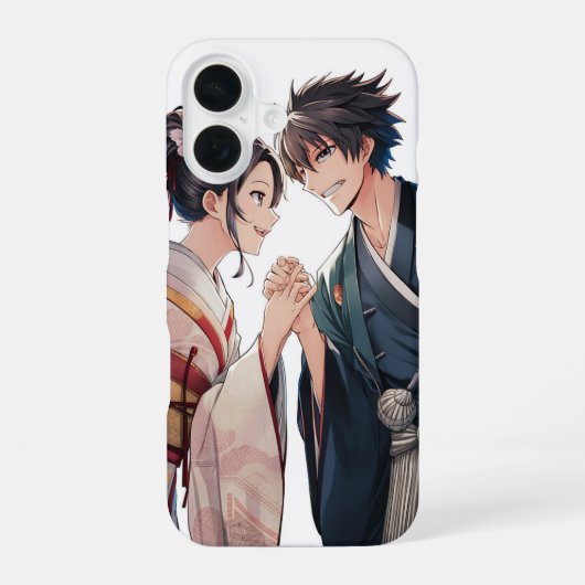 Anime Character Phone Case Design iPhone 16 Hülle (Rückseite)