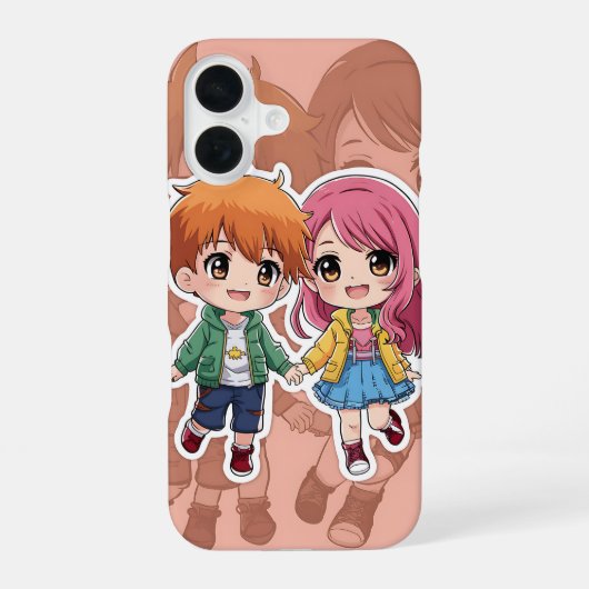Anime Character Phone Case Design iPhone 16 Hülle (Rückseite)