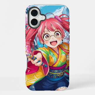 Anime Character Phone Case Design iPhone 16 Plus Hülle