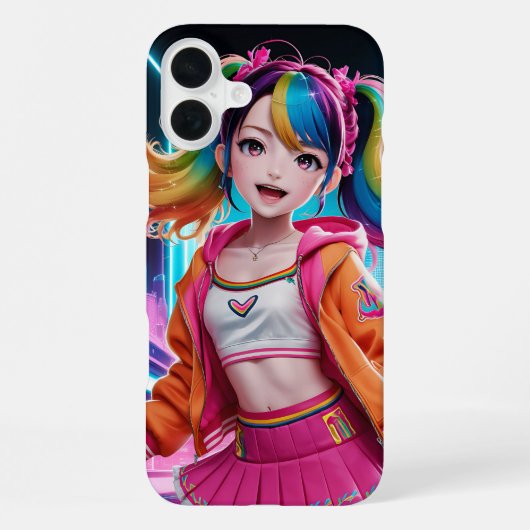 Anime Character Phone Case Design iPhone Hülle (Rückseite)