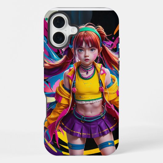 Anime Character Phone Case Design iPhone Hülle (Rückseite)