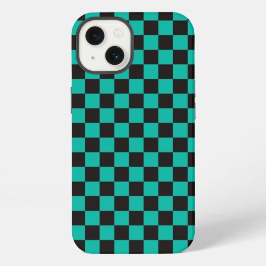 Anime Checked Phone Case iPhone Hülle (Rückseite)