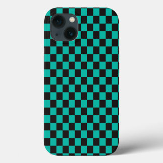 Anime Checked Phone Case iPhone 13 Hülle