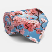 Anime Cherry Blossom Floral Krawatte (Gerollt)