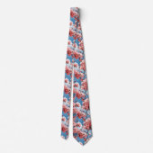 Anime Cherry Blossom Floral Krawatte (Rückseite)