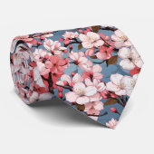 Anime Cherry Blossom Floral Krawatte (Gerollt)