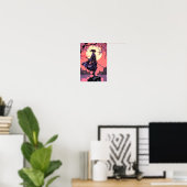 Anime Cherry Blossom Samurai Wall Art Poster (Heimbüro)