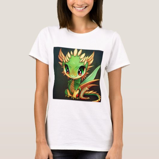 Anime Chibi Dragon Women's Basic T - Shirt (Vorderseite)