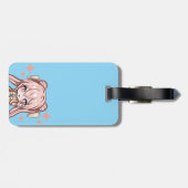 Anime chibi girl Mioka Gepäckanhänger (Rückseite horizontal)