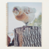 Anime Chicken on Stump Standard Size Planner Planer (Vorderseite)