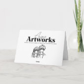 Anime Children in Costumes Halloween Karte (Rückseite)