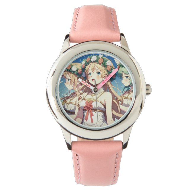 Anime Chor Armbanduhr (Vorderseite)