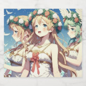 Anime Chor Bierflaschenetikett (Einzelnes Label)