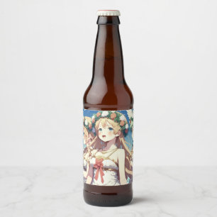 Anime Chor Bierflaschenetikett