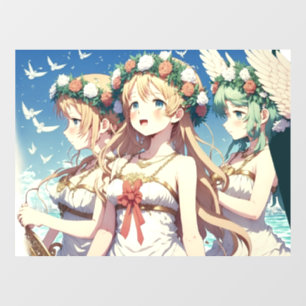 Anime Chor Fensteraufkleber