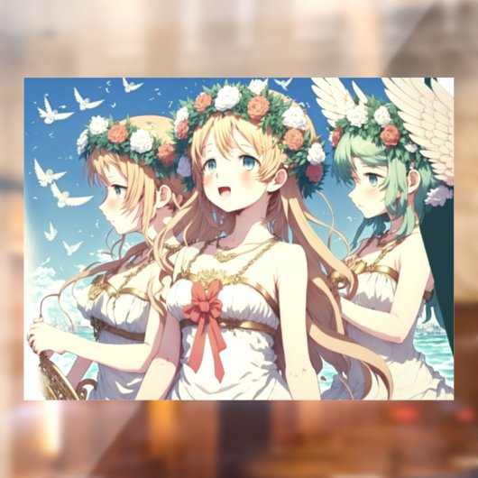 Anime Chor Fensteraufkleber (Blatt 2)