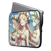 Anime Chor Laptopschutzhülle (Vorderseite Links)