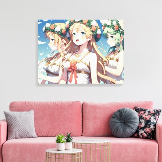 Anime Chor Leinwanddruck (Insitu (Wohnzimmer))
