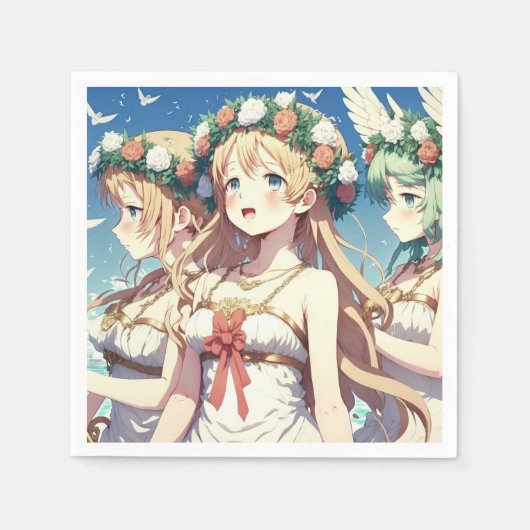 Anime Chor Serviette (Vorderseite)