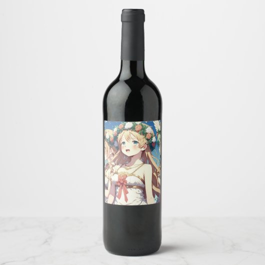 Anime Chor Weinetikett (Vorderseite)
