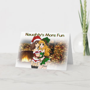 Anime Christmas Card Feiertagskarte